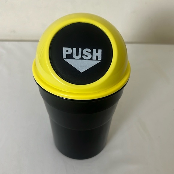 New Plastic Car Cup holder Garbage Can.Portable Trash Can for car,Office Yellow - Picture 3 of 11